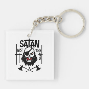 Funny not Today Satan - Gefangen Schlüsselanhänger
