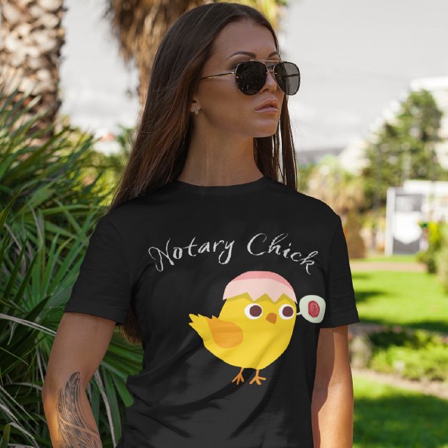 Funny Notary | Amt — Notar Chick T-Shirt (Von Creator hochgeladen)