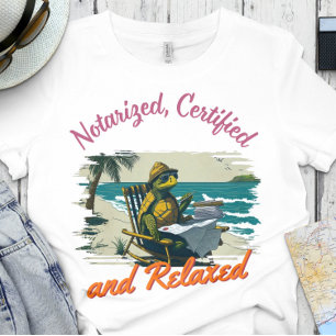 Funny Notary Amt - Notarisiert und entlastet T-Shirt
