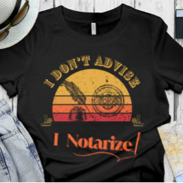 Funny Notary | Büro - Ich berate nicht, ich melde T-Shirt