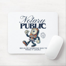 Funny Notary Public - Notar Spaß Mousepad