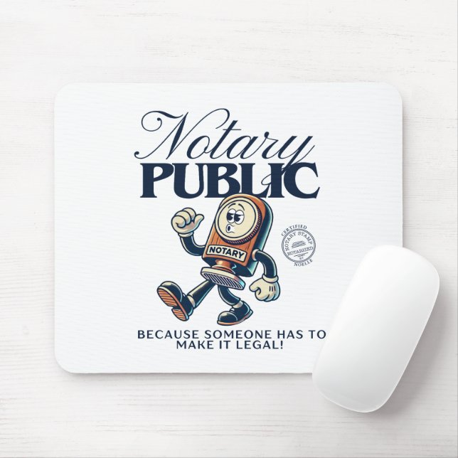 Funny Notary Public - Notar Spaß Mousepad (Mit Mouse)
