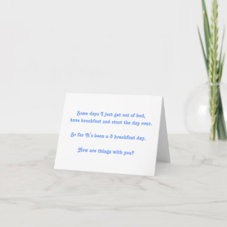 Funny Note Card Karte