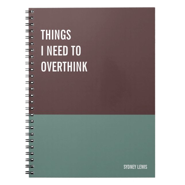 Funny Notebook, Humorvolles Writing Pad Journal, H Notizblock (Vorderseite)