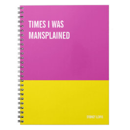 Funny Notebook, Humorvolles Writing Pad Journal, H Notizblock