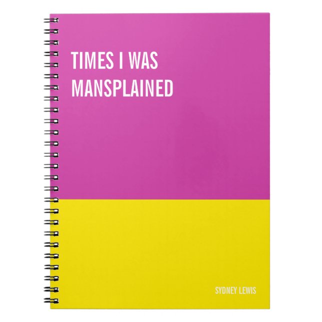 Funny Notebook, Humorvolles Writing Pad Journal, H Notizblock (Vorderseite)