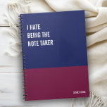 Funny Notebook, Humorvolles Writing Pad Journal, H Notizblock<br><div class="desc">Ein lustiges Notizbuch,  das Sie für alle Ihre täglichen Erinnerungen,  tiefe Gedanken und Kummer,  oder nur für Notizen an der Schule und am Arbeitsplatz verwenden können. Es ist ein großartiges Geschenk.</div>
