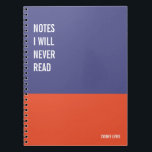 Funny Notebook, Humorvolles Writing Pad Journal, H Notizblock<br><div class="desc">Ein lustiges Notizbuch,  das Sie für alle Ihre täglichen Erinnerungen,  tiefe Gedanken und Kummer,  oder nur für Notizen an der Schule und am Arbeitsplatz verwenden können. Es ist ein großartiges Geschenk.</div>