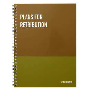 Funny Notebook, Humorvolles Writing Pad Journal, H Notizblock