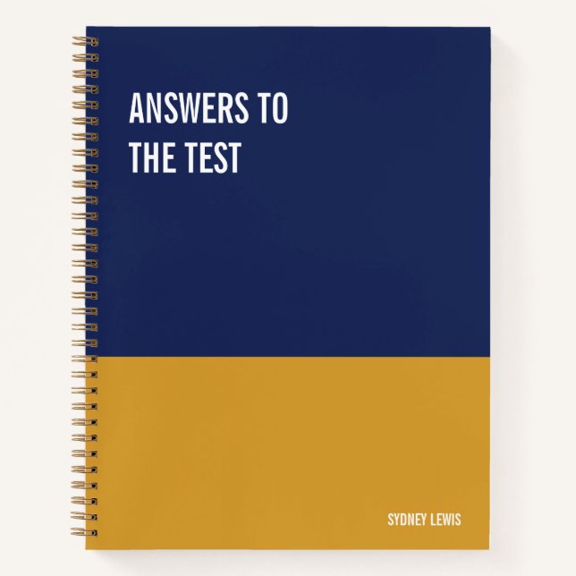 Funny Notebook, Humorvolles Writing Pad Journal, H Notizbuch (Vorderseite)