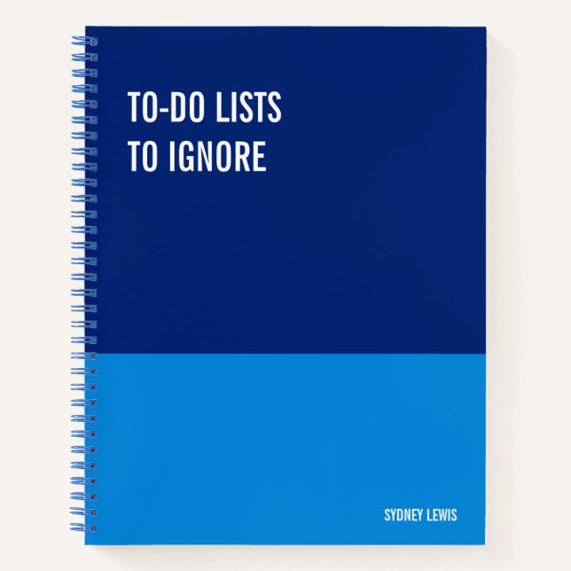 Funny Notebook, Humorvolles Writing Pad Journal, H Notizbuch (Vorderseite)