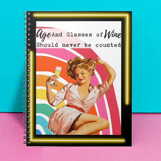 Funny Notebook Journal Best Friend Gift "Age" Notizblock (Von Creator hochgeladen)