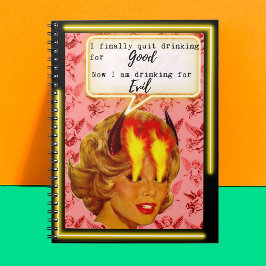 Funny Notebook Journal Best Friend Gift "Evil" Notizblock
