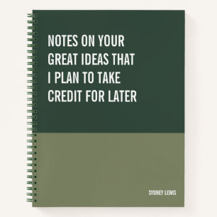 Funny Notebook, Snarky Writing Pad Journal, Hinwei Notizbuch