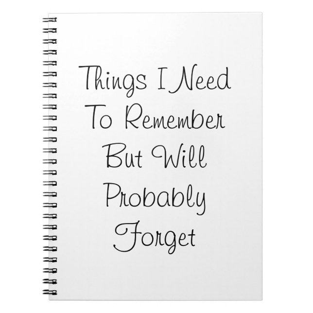 Funny Notebook Spirale Notizblock (Vorderseite)