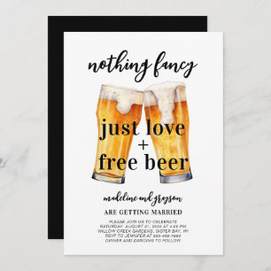Funny Nothing Extravagante Liebe Freie Bier Lässig Einladung