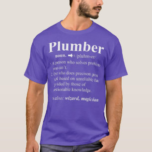 Funny Noun Plumber Definition Plumbing Geschenk T-Shirt