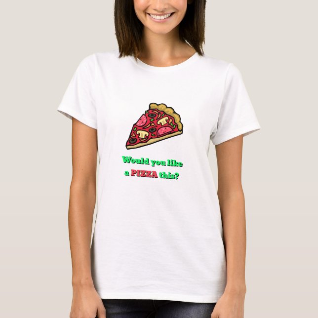 Funny Novelty A PIZZA Dieses Weihnachtsgeschenk T-Shirt (Vorderseite)
