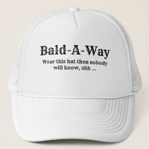 Funny Novelty BALD-A-WAY Truckerkappe