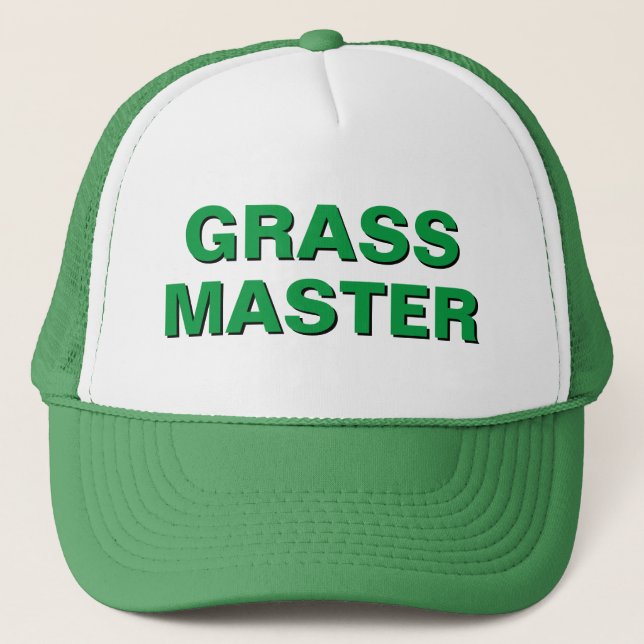 Funny Novelty Baseball Weihnachtsgeschenk GRASS MA Truckerkappe (Vorderseite)