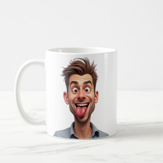 Funny Novelty BRONX CHEER Office Geschenk Kaffeetasse (Links)