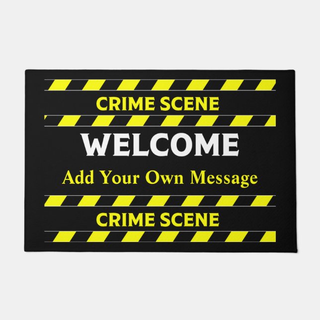 Funny Novelty Crime Scene Door Mat Fußmatte (Vorderseite)
