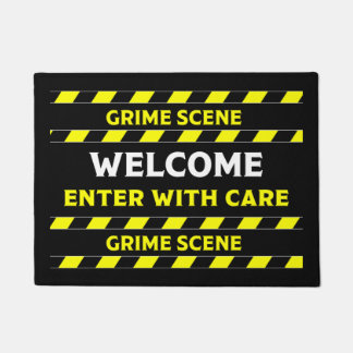 Funny Novelty Crime Scene Door Mat Fußmatte