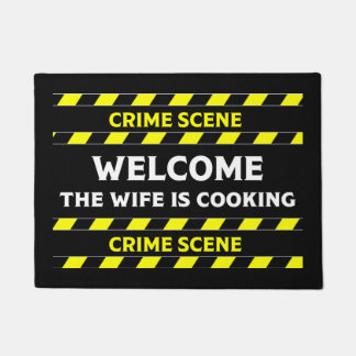 Funny Novelty Crime Scene Door Mat Fußmatte