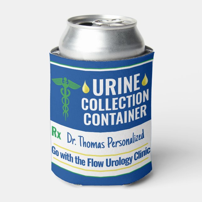 Funny Novelty Doctor Nurse Urine Collection Custom Dosenkühler (Kanne Vorderseite)