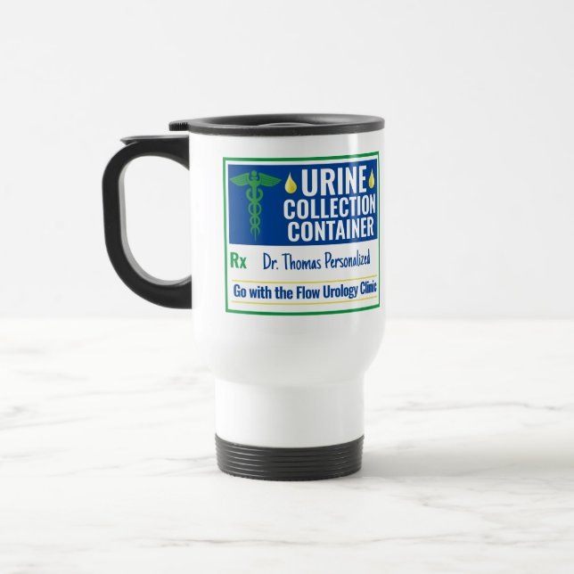 Funny Novelty Doctor Nurse Urine Collection Custom Reisebecher (Links)