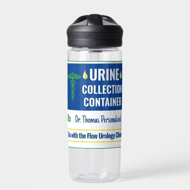 Funny Novelty Doctor Nurse Urine Collection Custom Trinkflasche (Vorderseite)