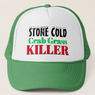 Funny Novelty Geschenk STONE COLD CRAB GRASS KILLE Truckerkappe
