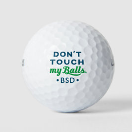 Funny Novelty Golf Ball Mit Monogramm Don't Touch