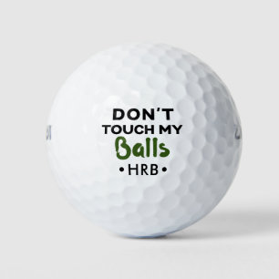 Funny Novelty Golf Ball Monogram Don't Touch