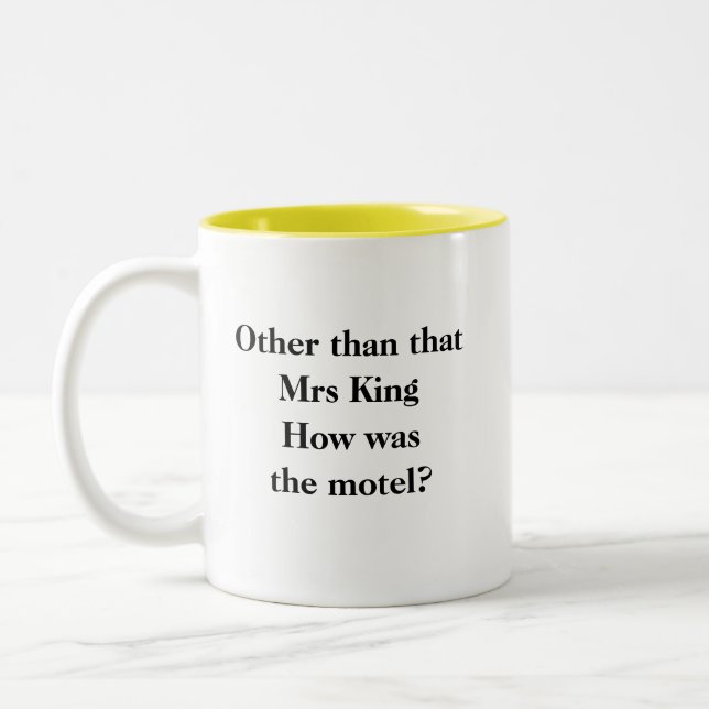 Funny Novelty-Kaffee, anders als diese FRAU. KING Zweifarbige Tasse (Links)