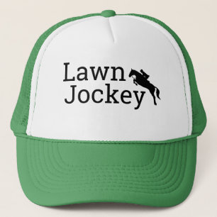 Funny Novelty LAWN JOCKEY Graphic Truckerkappe