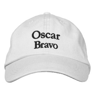 Funny Novelty Mens Golf Fashion OSCAR BRAVO Bestickte Baseballkappe