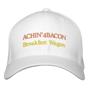 Funny Novelty Mens Sports ACHIN'4BACON Bestickte Baseballkappe