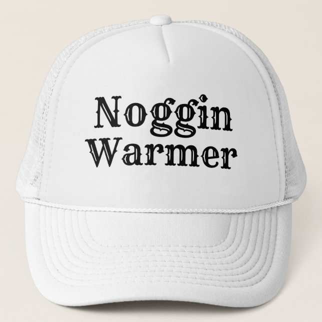 Funny Novelty NOGGIN WARMER Truckerkappe (Vorderseite)