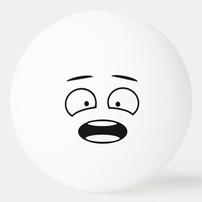 Funny Novelty Schlag Gesicht Emoji Tischtennisball (Vorderseite)