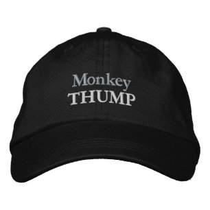 Funny Novelty Sports MONKEY THUMP Bestickte Baseballkappe