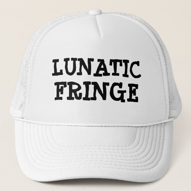 Funny Novelty Teen Gamers LUNATIC FRINGE Truckerkappe (Vorderseite)