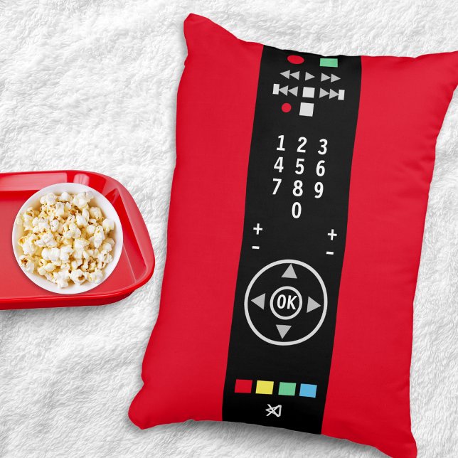 Funny Novelty TV Remote-Kontrolle Fernsehen Dekokissen (A cool accent pillow with amusing TV remote control design)