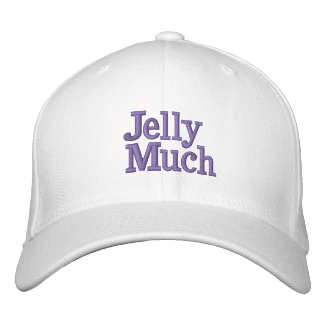Funny Novelty Women's Fashion JELLY MUCH Stickerin Bestickte Baseballkappe (Vorderseite)