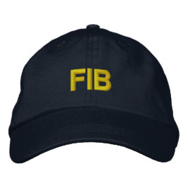 Funny Novelty Women's Mens Fashion FIB Bestickte Baseballkappe