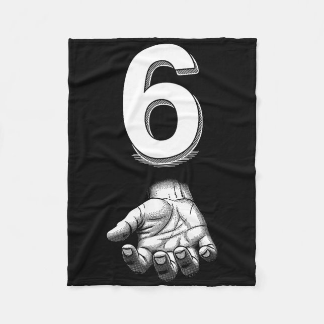 Funny Number 6 Matching 67 Meme Costume  Fleecedecke (Vorderseite)