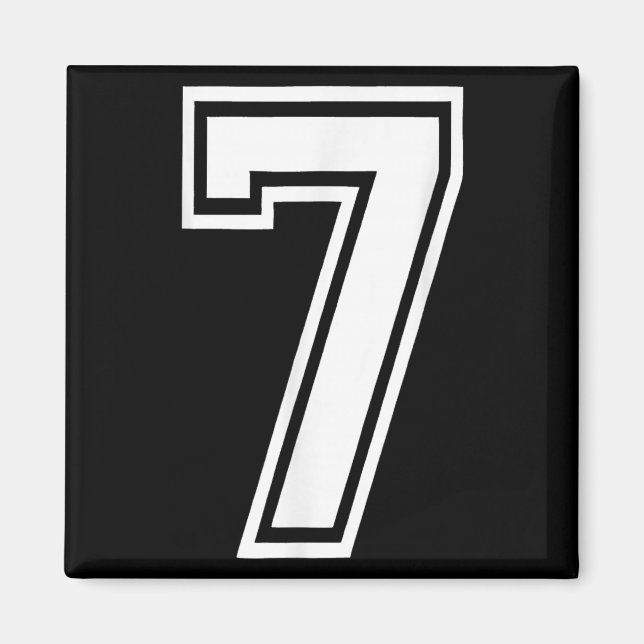 Funny Number 7 67 Meme Costume Matching Group Hall Magnet (Vorne)