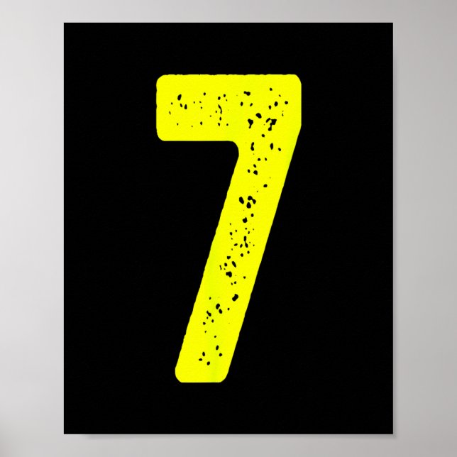 Funny Number 7 67 Meme Costume Matching Group Hall Poster (Vorne)