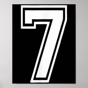 Funny Number 7 67 Meme Costume Matching Group Hall Poster