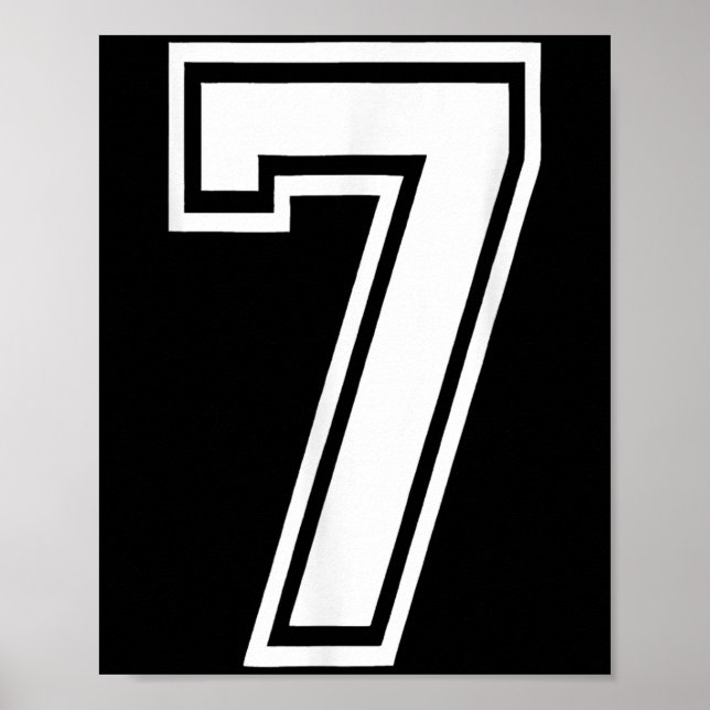 Funny Number 7 67 Meme Costume Matching Group Hall Poster (Vorne)